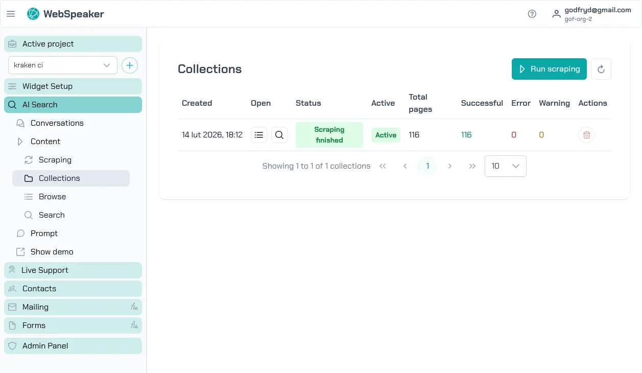 Collections view