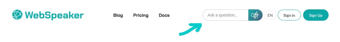 Widget search input in navigation